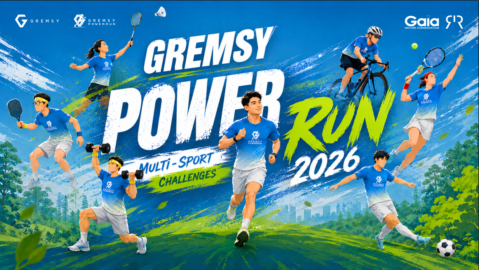 GREMSY POWER RUN 2026 TRỞ LẠI VỚI PHIÊN BẢN MULTI-SPORT CHALLENGES